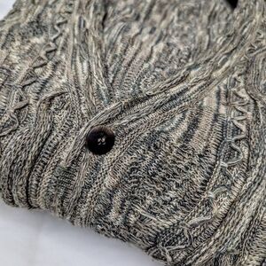 Giorgio Di Firenze 1990's Coogi-Style Knit Braided Cardigan Unc Hip-Hop 90's